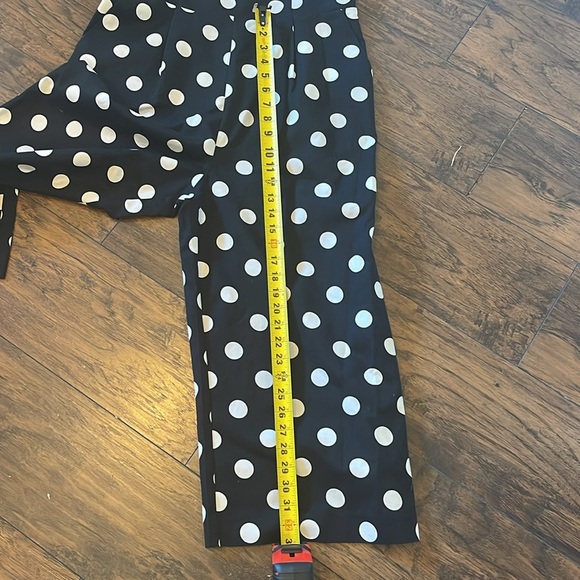 CeCe Black and White Polka Dot Jumpsuit SZ 12 - Picture 6 of 6